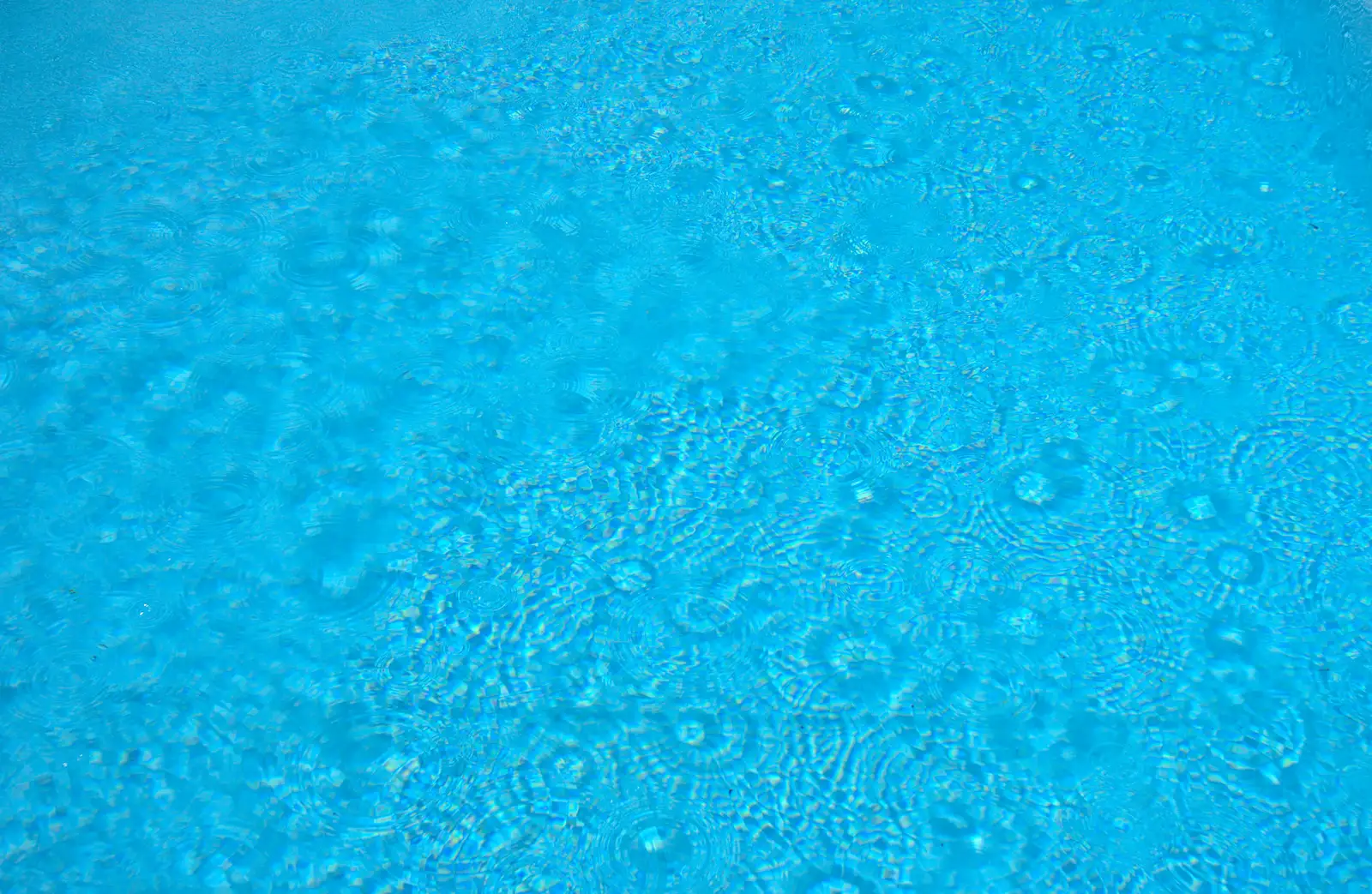 Drops of rain on a swimming pool, from Italian Weddings, Saracens and Swimming Pools, Arezzo, Tuscany - 12th June 2013