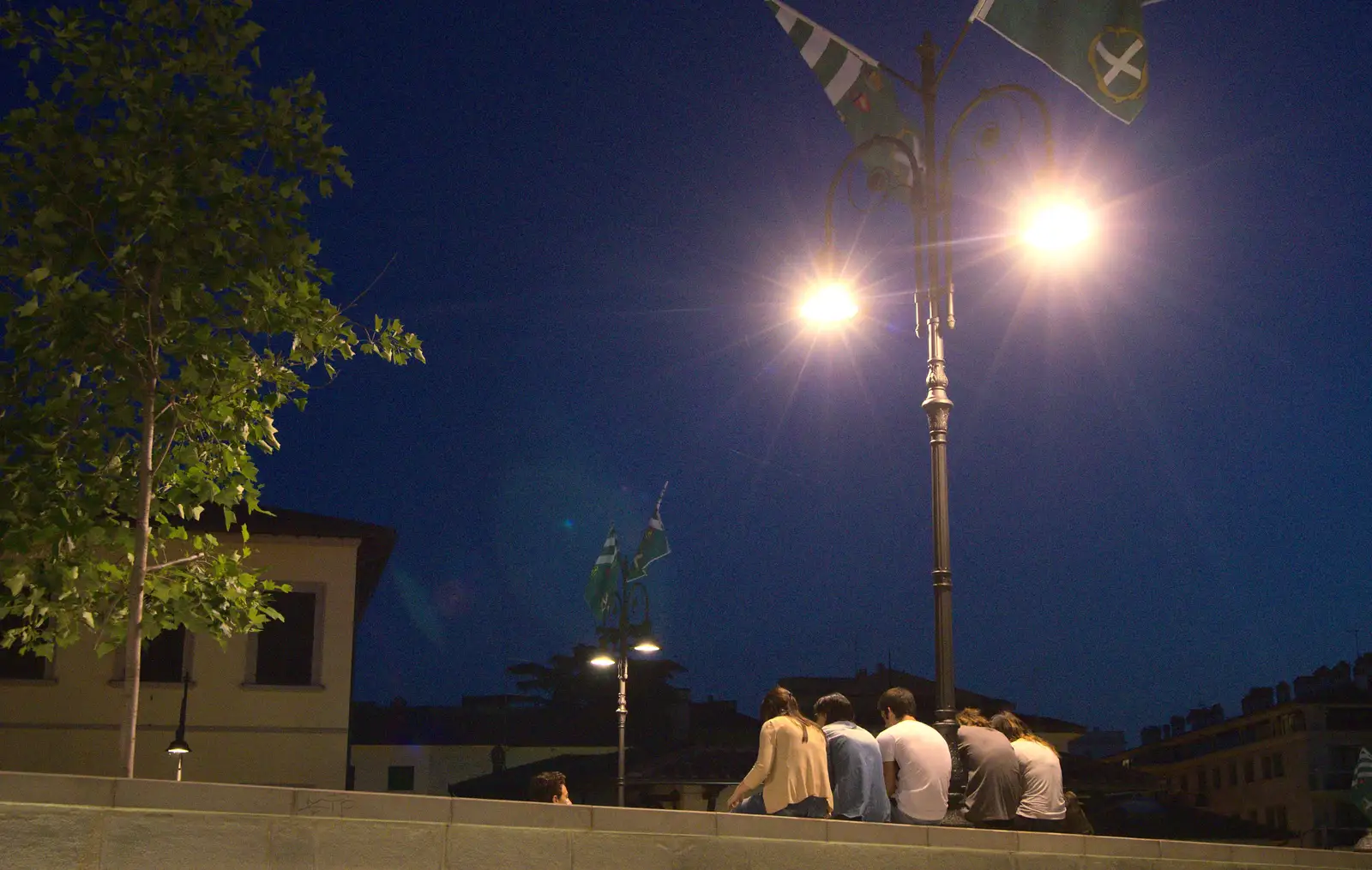 Five people sat on a wall, from Italian Weddings, Saracens and Swimming Pools, Arezzo, Tuscany - 12th June 2013