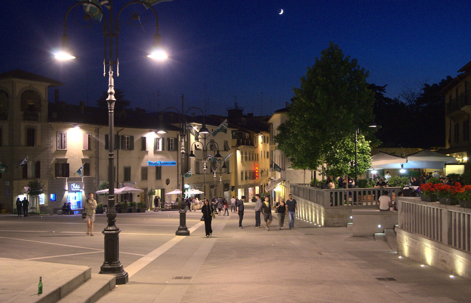 Night-time Arezzo street scene from Italian Weddings, Saracens and Swimming Pools, Arezzo, Tuscany - 12th June 2013