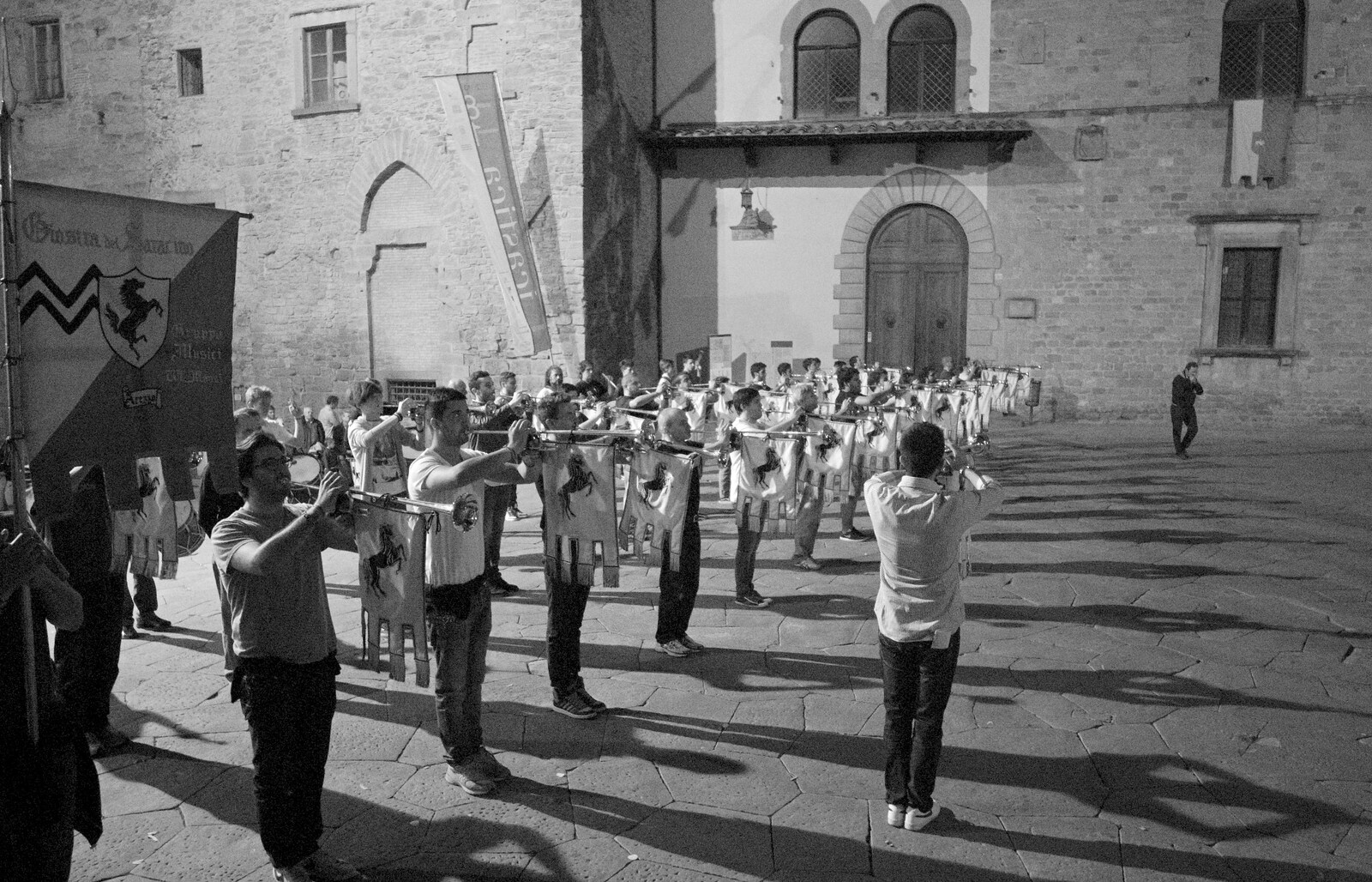 Massed trumpets from Italian Weddings, Saracens and Swimming Pools, Arezzo, Tuscany - 12th June 2013