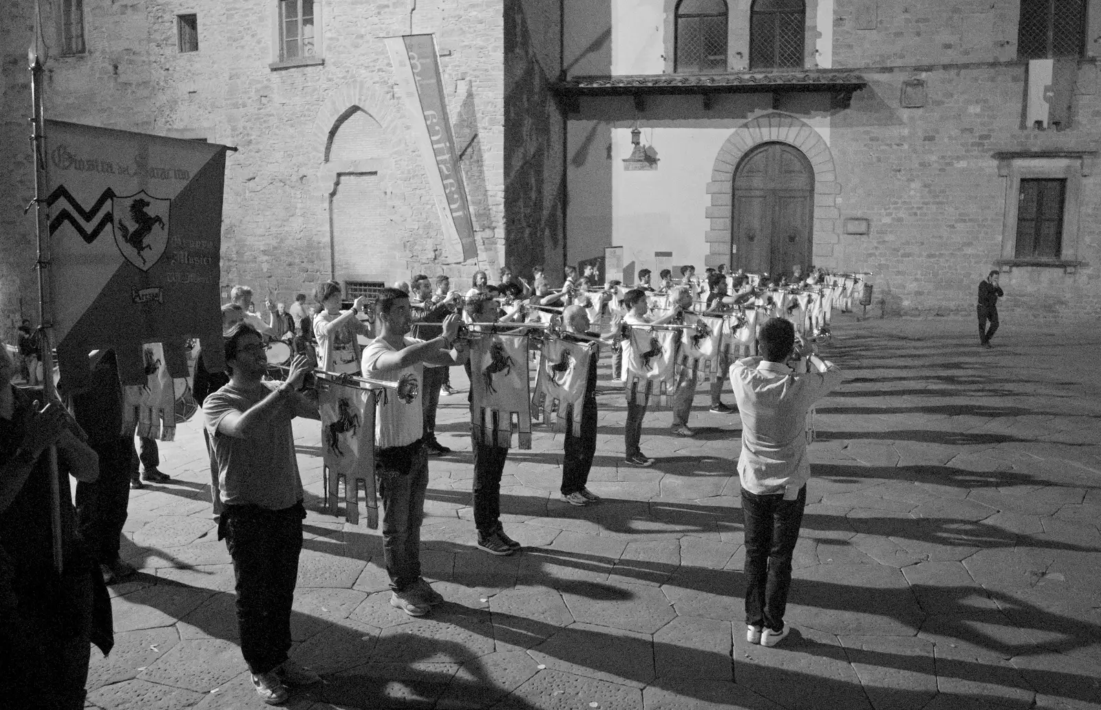 Massed trumpets, from Italian Weddings, Saracens and Swimming Pools, Arezzo, Tuscany - 12th June 2013