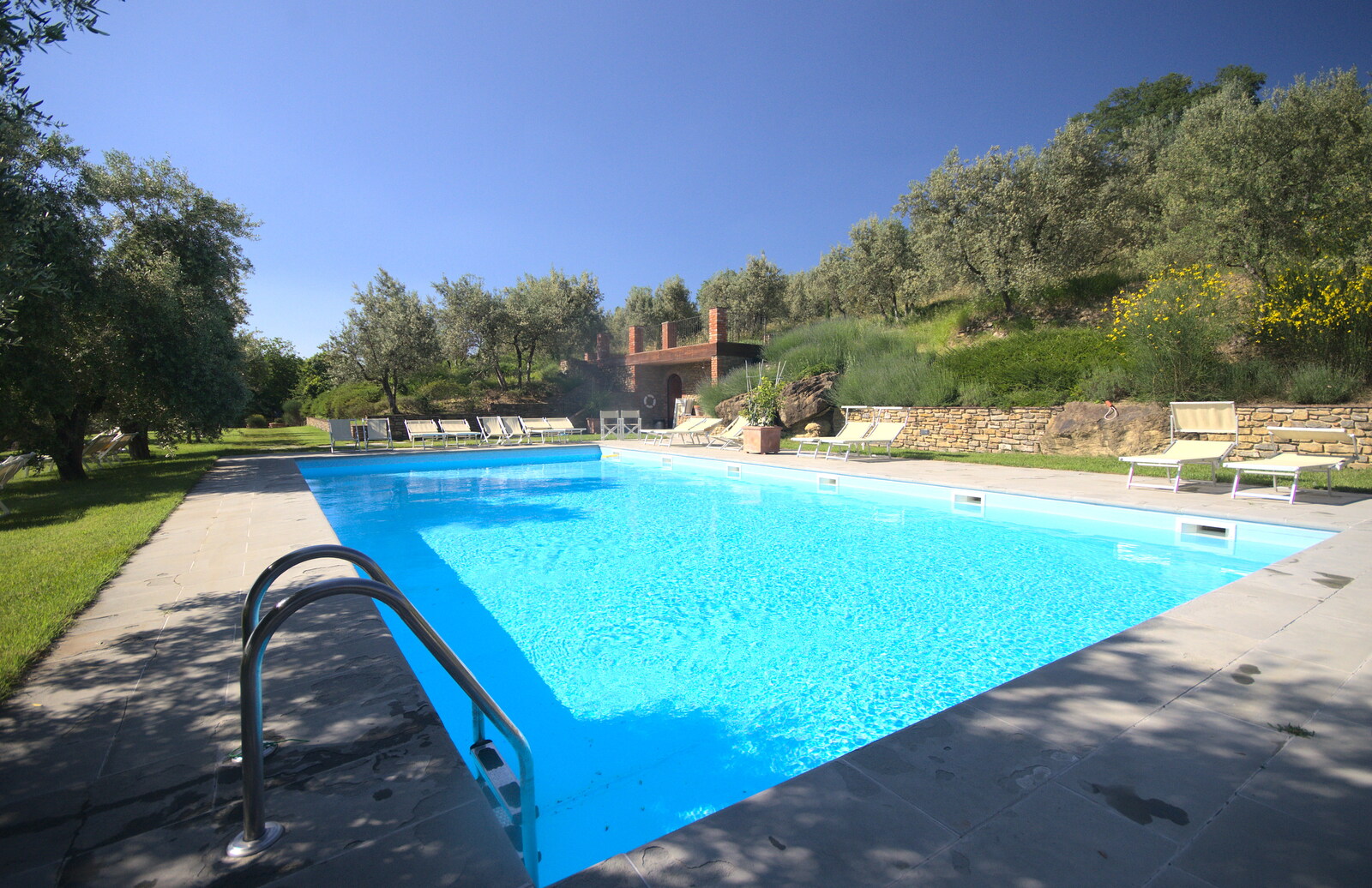 Our nice, but very cold, swimming pool from Italian Weddings, Saracens and Swimming Pools, Arezzo, Tuscany - 12th June 2013