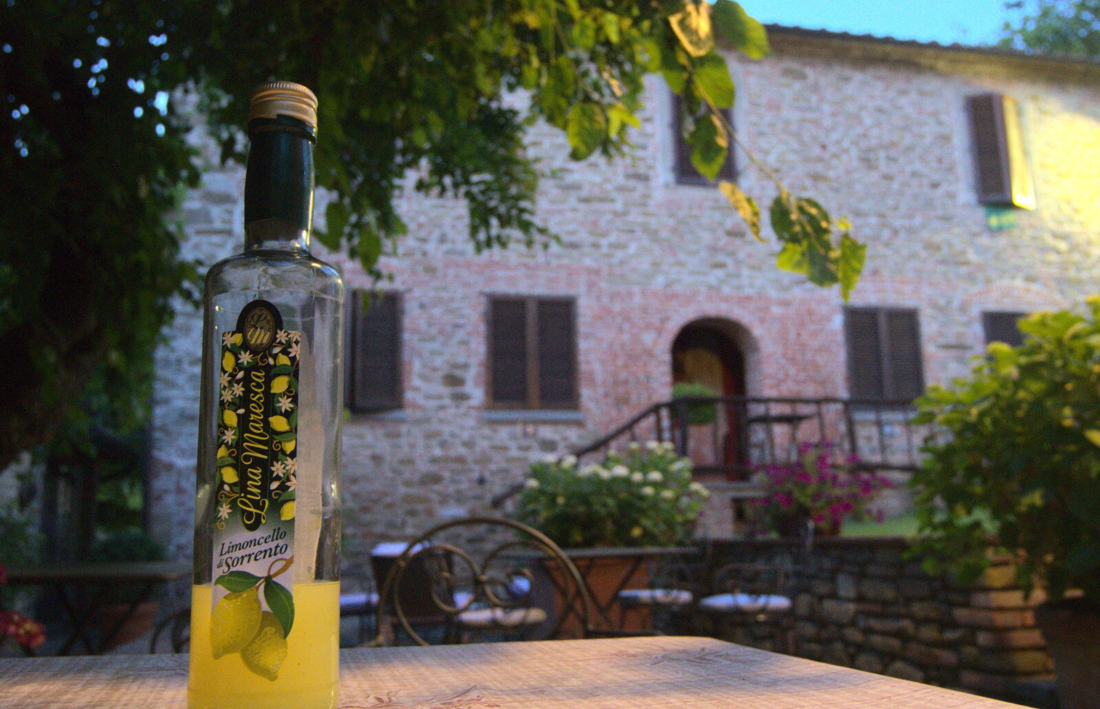 Ahh, the rustic joys of Limoncello time from Italian Weddings, Saracens and Swimming Pools, Arezzo, Tuscany - 12th June 2013
