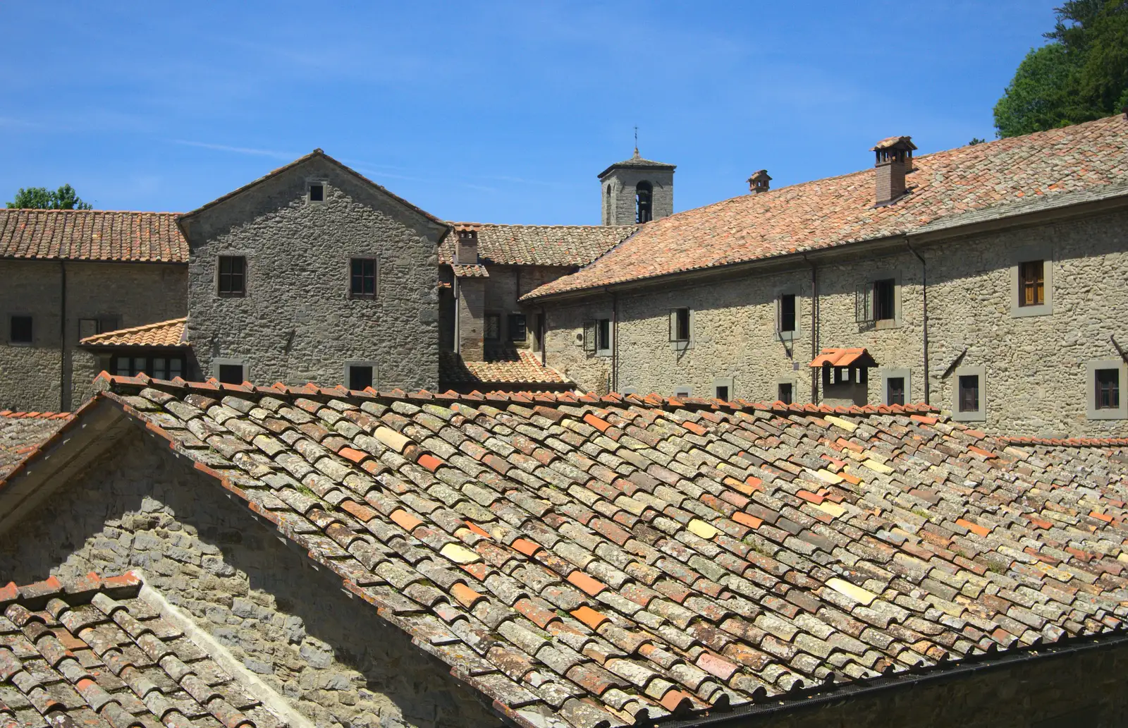 The pantile roofs of La Verna, from La Verna Monastery and the Fireflies of Tuscany, Italy - 14th June 2013