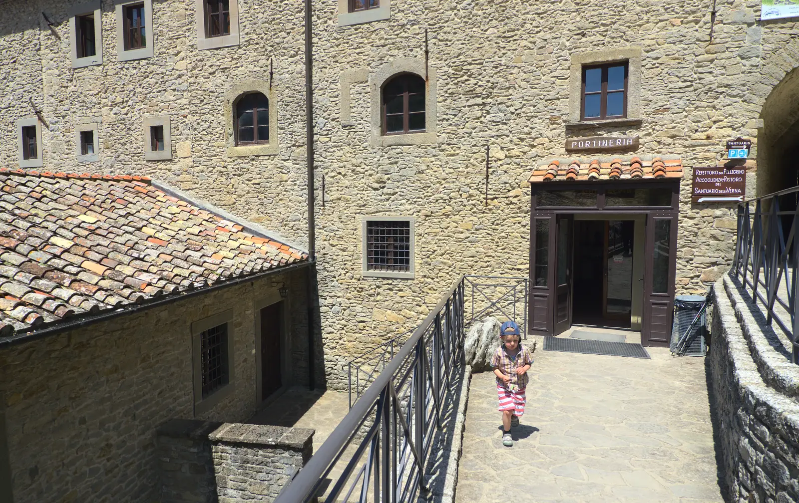 Fred stumps around, from La Verna Monastery and the Fireflies of Tuscany, Italy - 14th June 2013