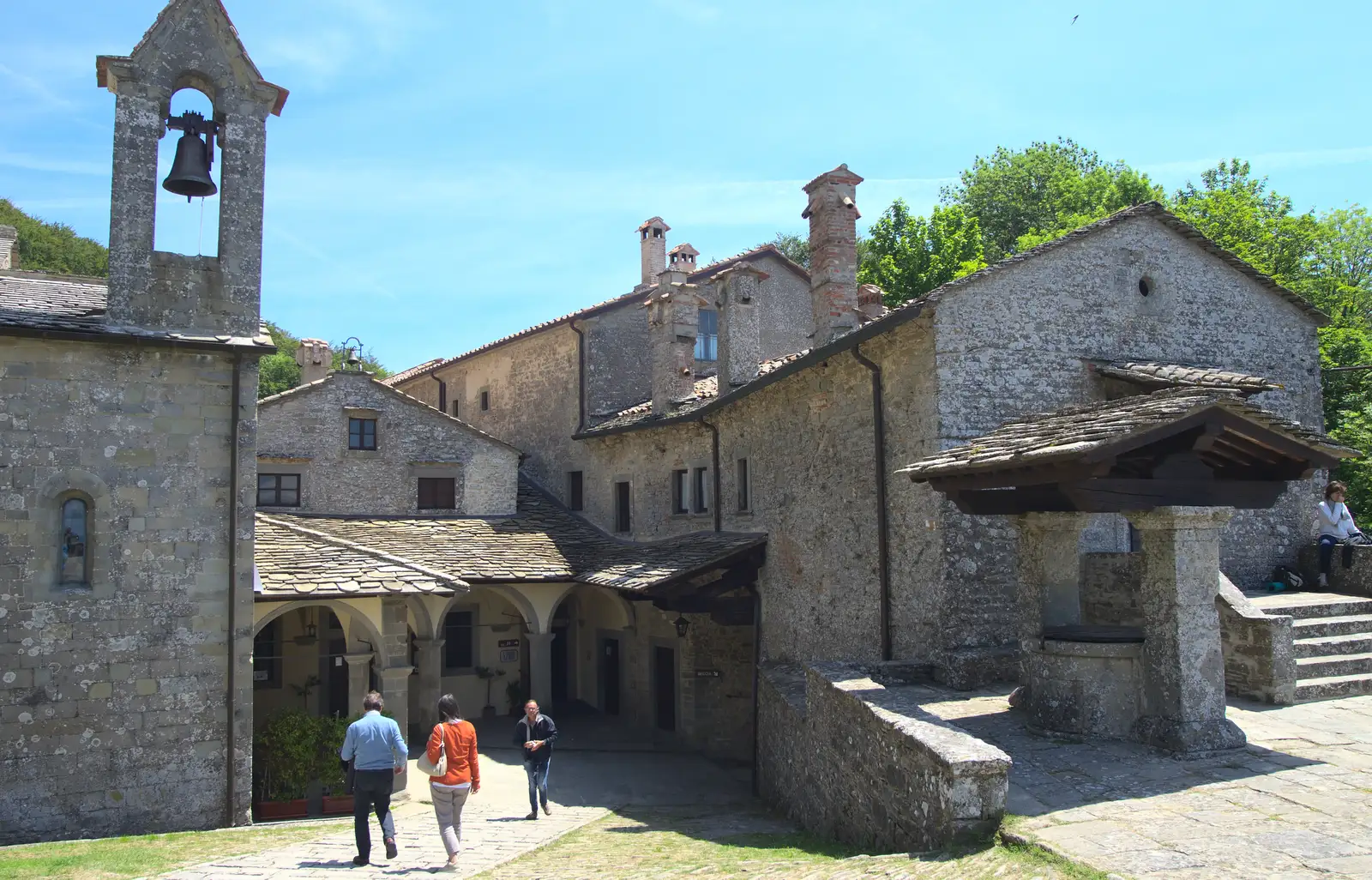 The monastery of La Verna, from La Verna Monastery and the Fireflies of Tuscany, Italy - 14th June 2013