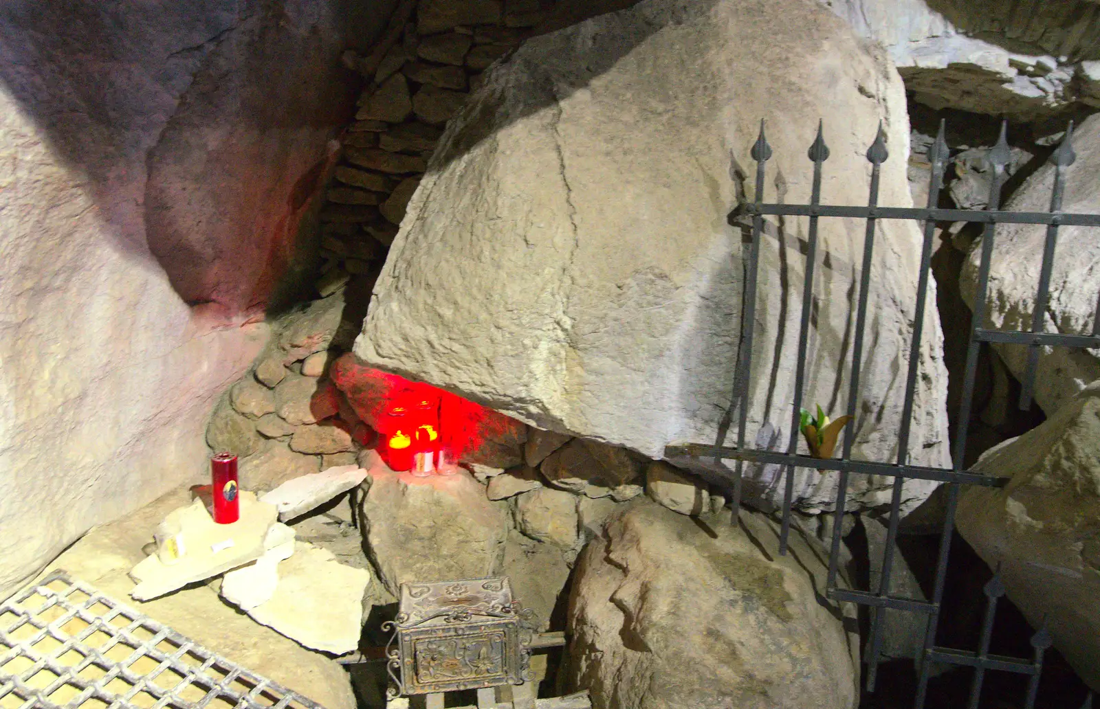 Some sort of shrine in the grotto, from La Verna Monastery and the Fireflies of Tuscany, Italy - 14th June 2013