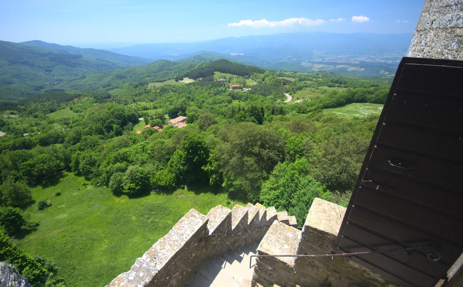 It doesn't look nearly as high up as it is, from La Verna Monastery and the Fireflies of Tuscany, Italy - 14th June 2013