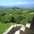 It doesn't look nearly as high up as it is, La Verna Monastery and the Fireflies of Tuscany, Italy - 14th June 2013