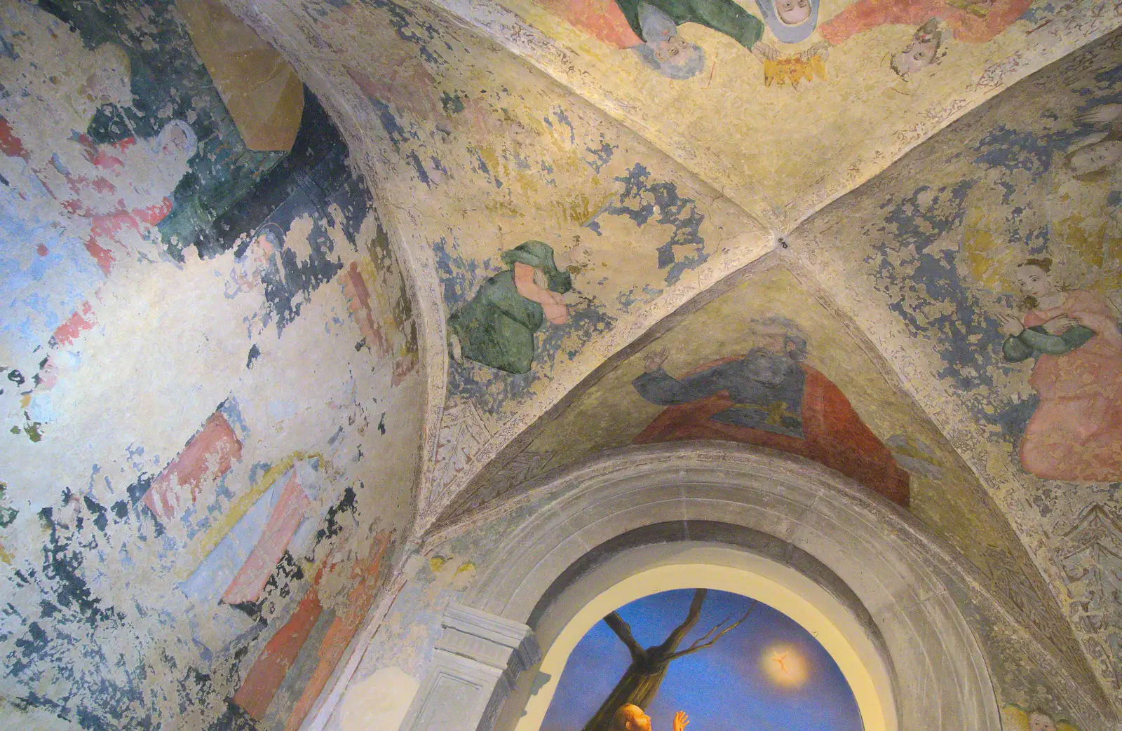 Old mediaeval wall paintings, from La Verna Monastery and the Fireflies of Tuscany, Italy - 14th June 2013