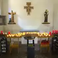 A chapel with candles, La Verna Monastery and the Fireflies of Tuscany, Italy - 14th June 2013