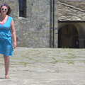 Isobel walks back from the bogs, La Verna Monastery and the Fireflies of Tuscany, Italy - 14th June 2013