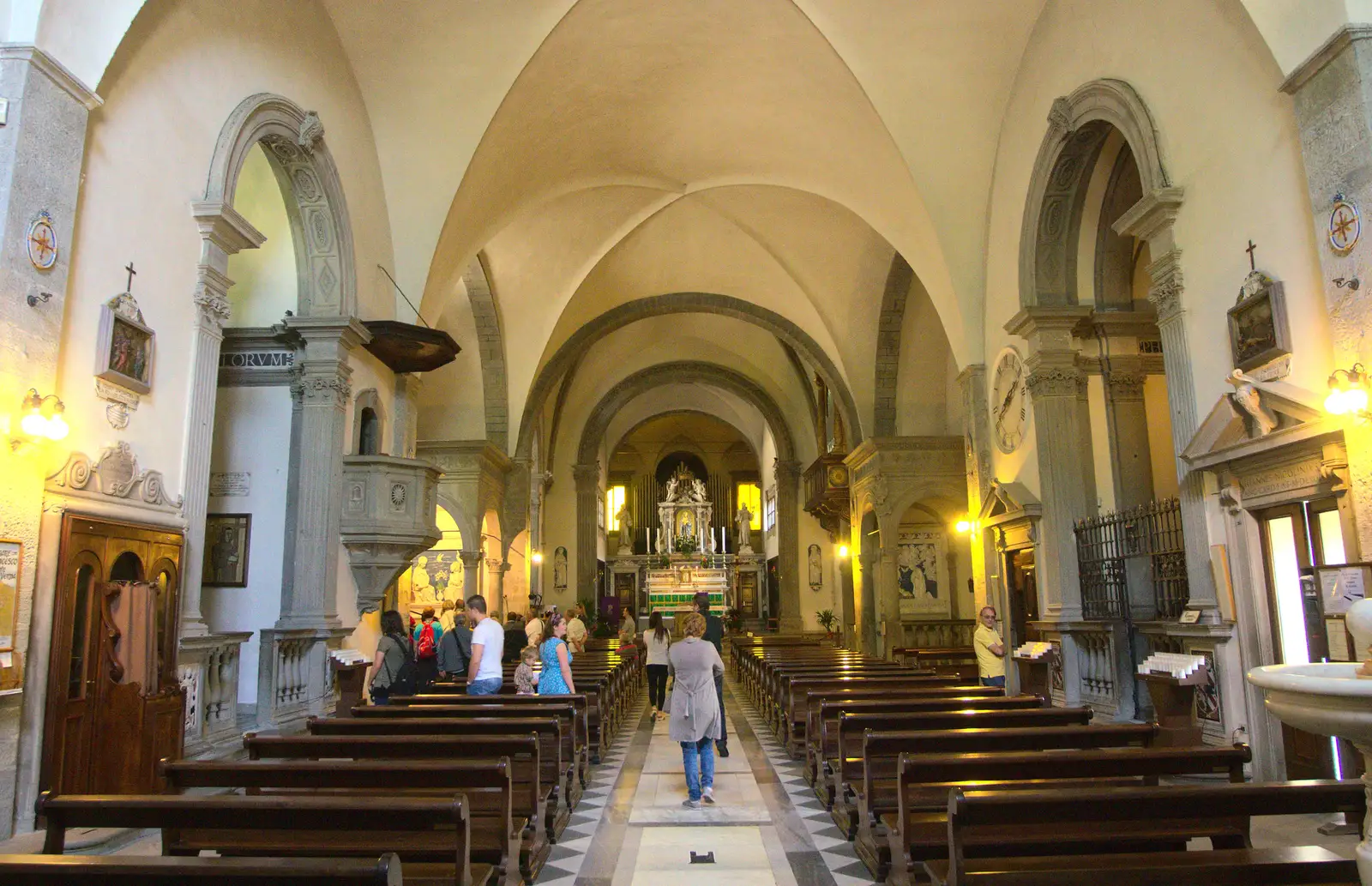 Inside the basilica of the Sanctuary of La Verna, from La Verna Monastery and the Fireflies of Tuscany, Italy - 14th June 2013