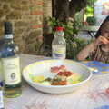 Fred eats his favourite of the moment: salami, La Verna Monastery and the Fireflies of Tuscany, Italy - 14th June 2013