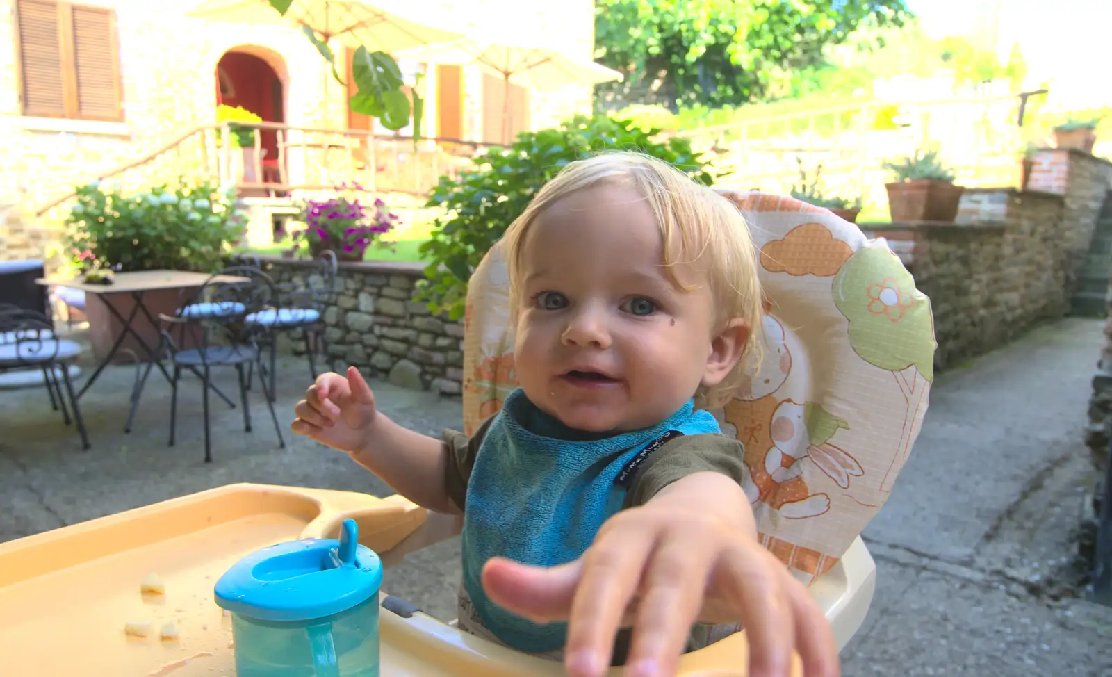 Harry reaches over, from La Verna Monastery and the Fireflies of Tuscany, Italy - 14th June 2013