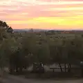 Sunset over the car park, La Verna Monastery and the Fireflies of Tuscany, Italy - 14th June 2013