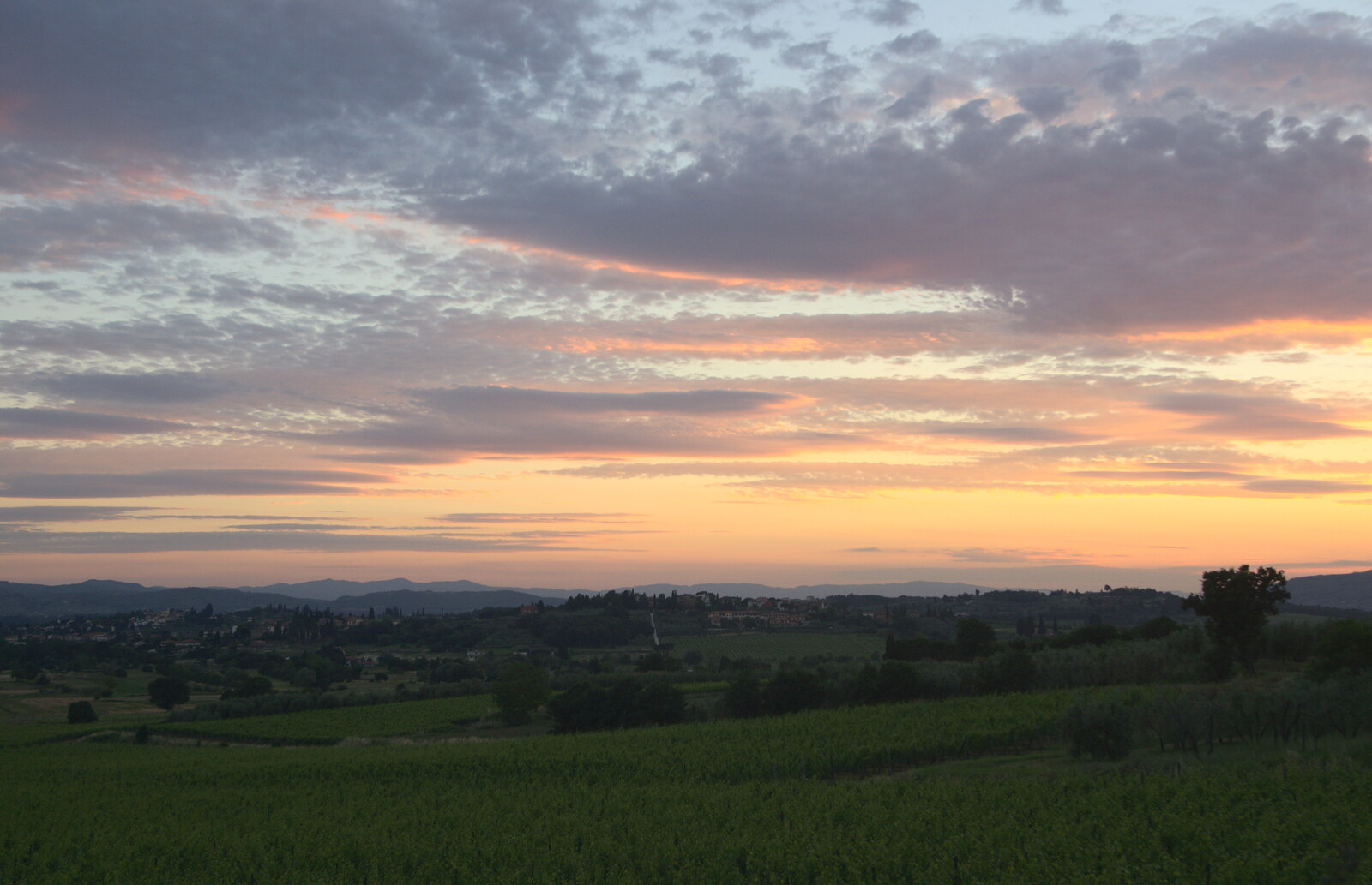 Sunset over Tuscany from La Verna Monastery and the Fireflies of Tuscany, Italy - 14th June 2013