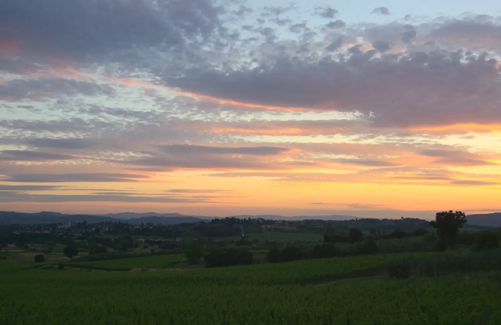 Sunset over Tuscany, from La Verna Monastery and the Fireflies of Tuscany, Italy - 14th June 2013