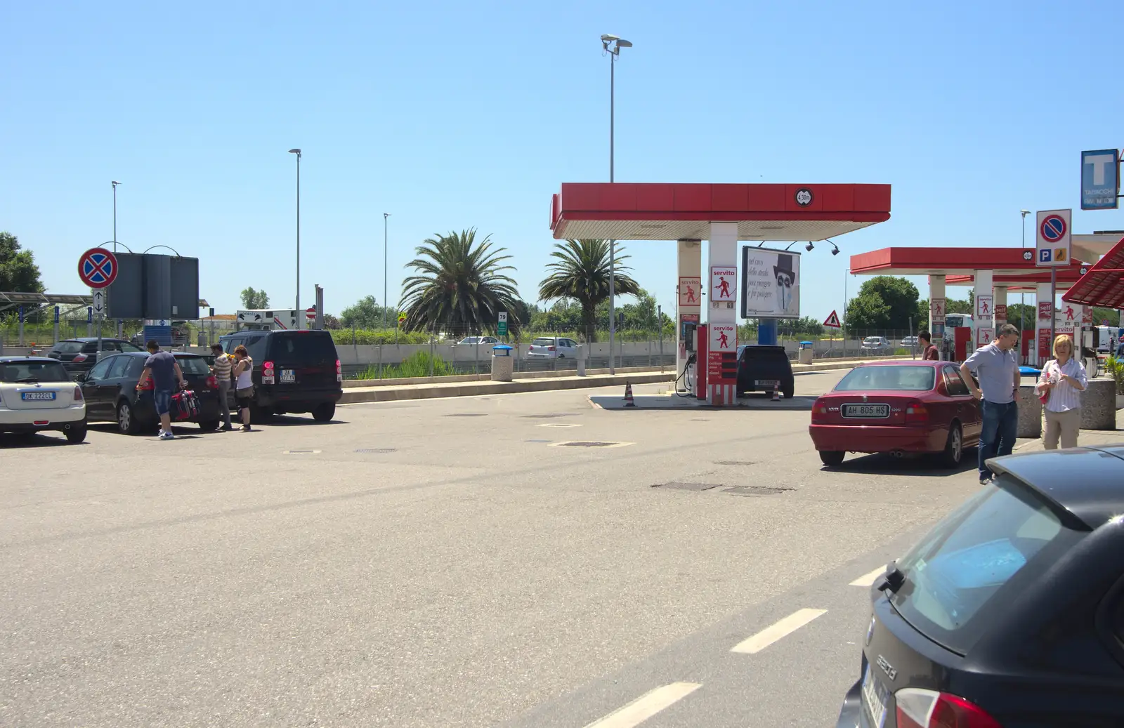 A services on the Autostrada, from La Verna Monastery and the Fireflies of Tuscany, Italy - 14th June 2013