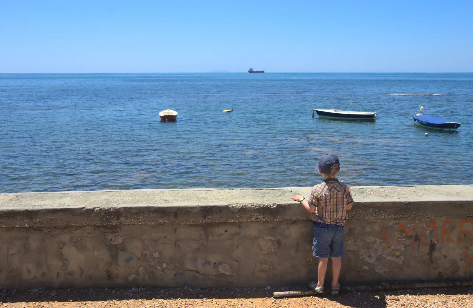 Fred looks out to sea, from La Verna Monastery and the Fireflies of Tuscany, Italy - 14th June 2013