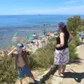 Fred and Isobel on the cliffs at Livorno, La Verna Monastery and the Fireflies of Tuscany, Italy - 14th June 2013