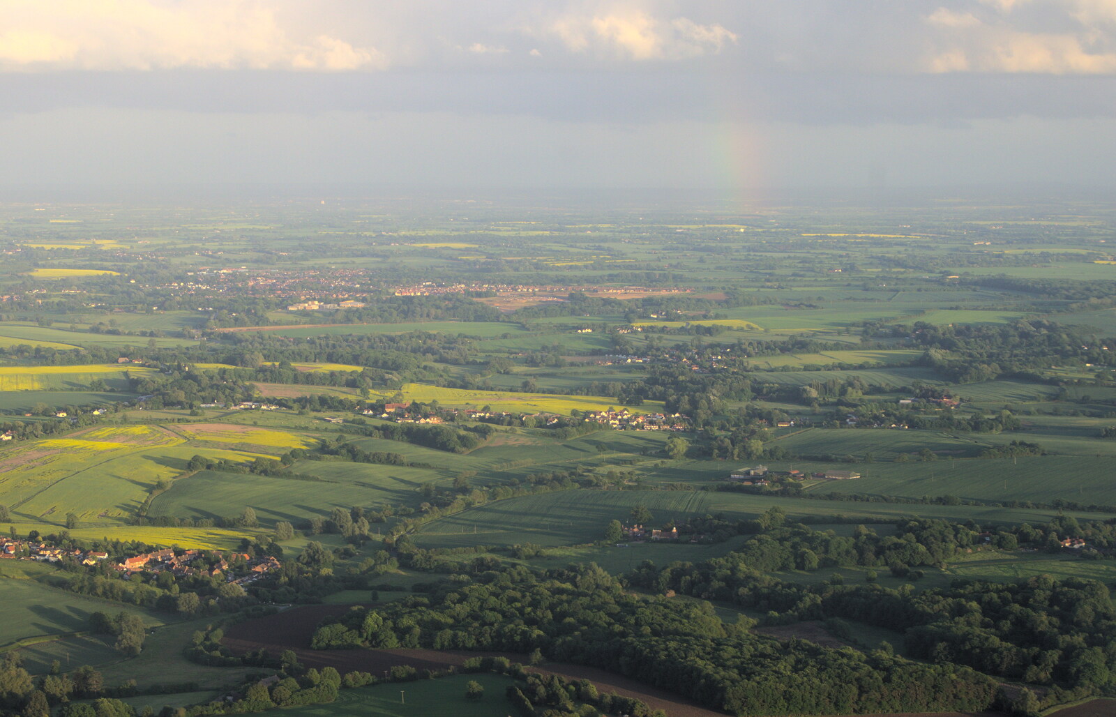 A partial rainbow over Essex from La Verna Monastery and the Fireflies of Tuscany, Italy - 14th June 2013