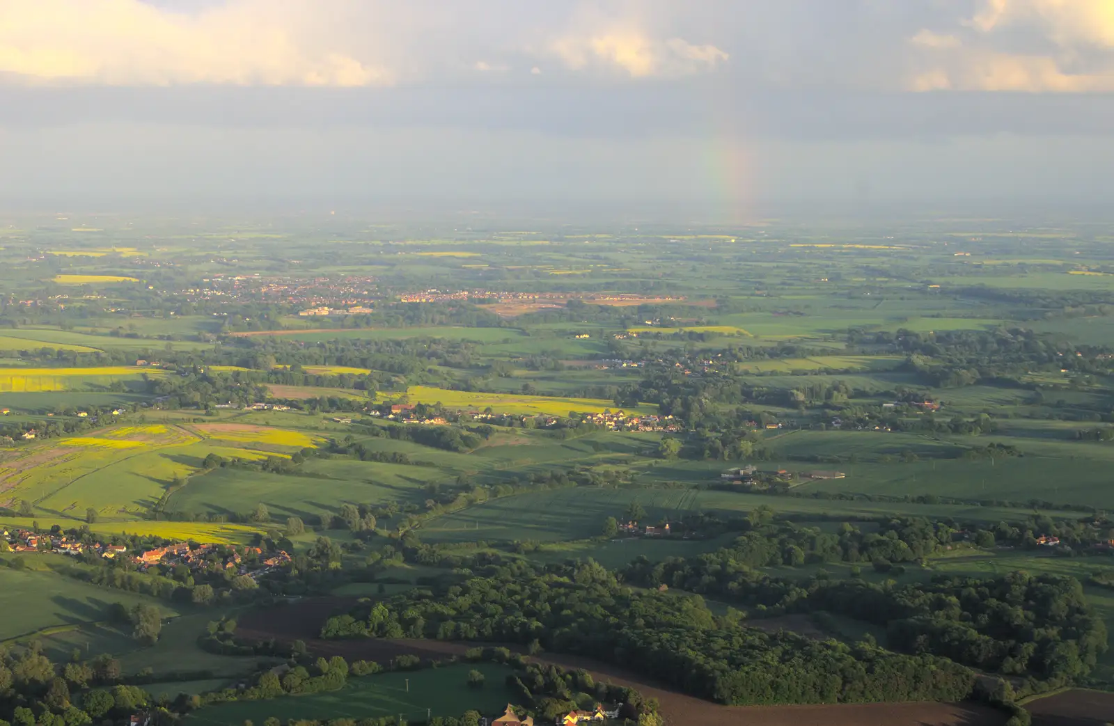 A partial rainbow over Essex, from La Verna Monastery and the Fireflies of Tuscany, Italy - 14th June 2013