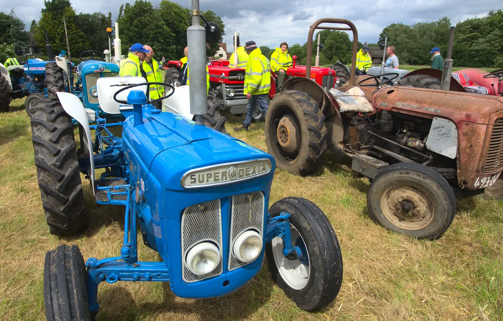 A 'Super Dexta' tractor, from Thrandeston Pig Roast and Tractors, Thrandeston Little Green, Suffolk - 23rd June 2013