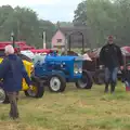 Rain lashes down during one of the showers, Thrandeston Pig Roast and Tractors, Thrandeston Little Green, Suffolk - 23rd June 2013