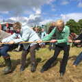Intense pulling from the women's team, Thrandeston Pig Roast and Tractors, Thrandeston Little Green, Suffolk - 23rd June 2013