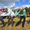 Intense pulling from the women's team, Thrandeston Pig Roast and Tractors, Thrandeston Little Green, Suffolk - 23rd June 2013