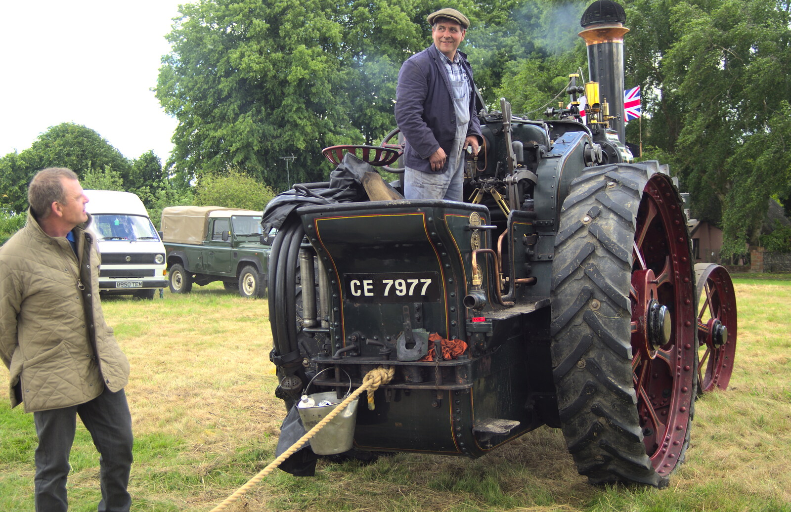 Ready for a 12-ton engine pull from Thrandeston Pig Roast and Tractors, Thrandeston Little Green, Suffolk - 23rd June 2013