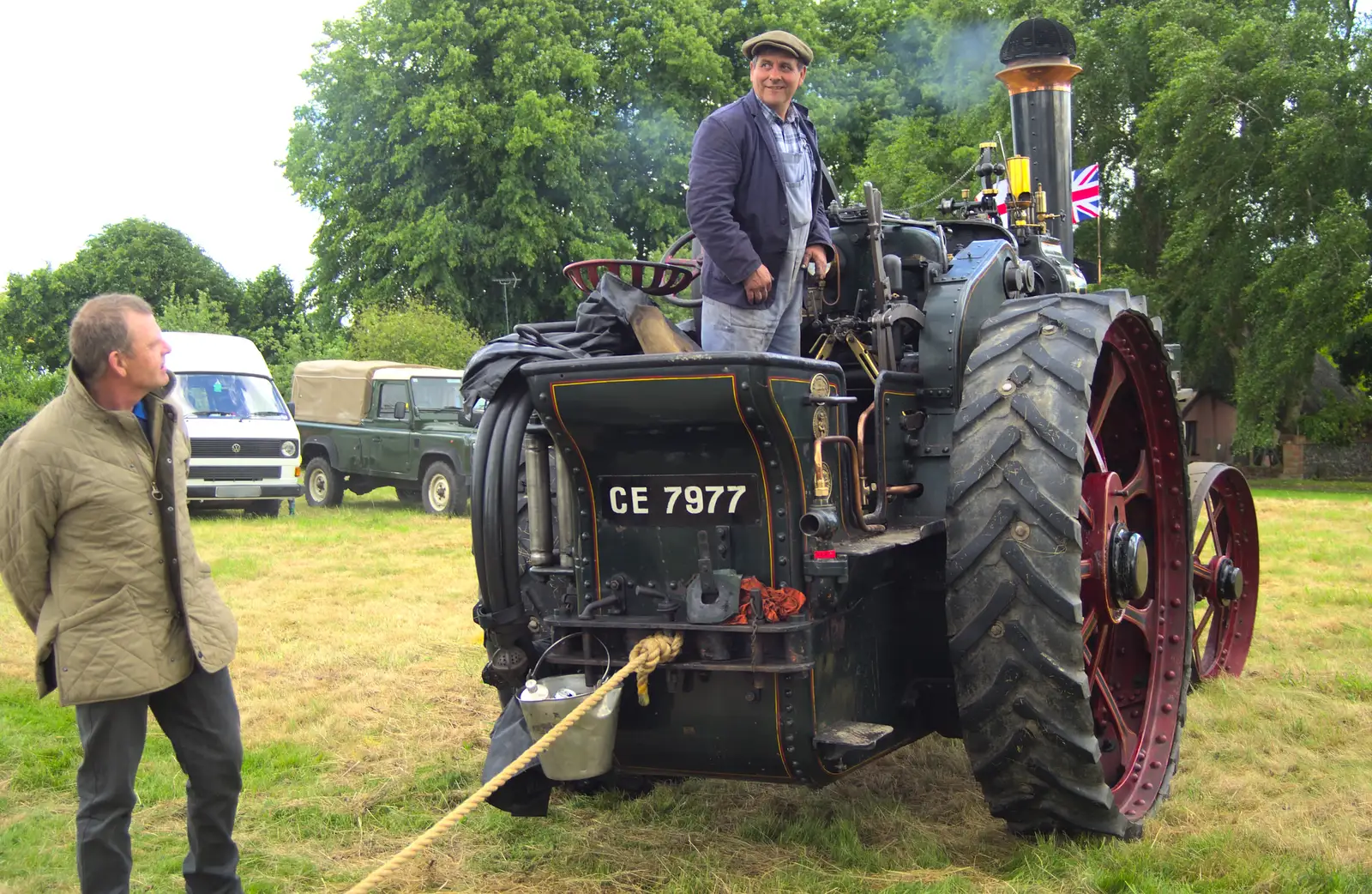 Ready for a 12-ton engine pull, from Thrandeston Pig Roast and Tractors, Thrandeston Little Green, Suffolk - 23rd June 2013