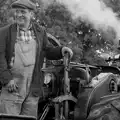 The traction-engine driver, Thrandeston Pig Roast and Tractors, Thrandeston Little Green, Suffolk - 23rd June 2013