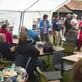 Back in the marquee, Thrandeston Pig Roast and Tractors, Thrandeston Little Green, Suffolk - 23rd June 2013