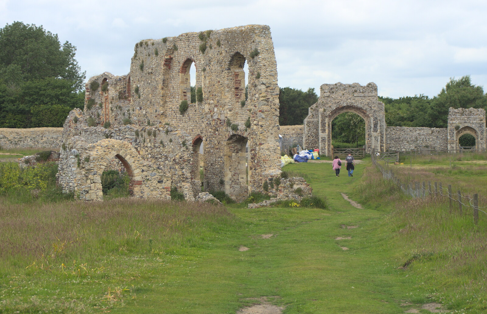 The ruins of Dunwich Abbey from Petrol Station Destruction, and a Cliff House Camping Trip, Southwark and Dunwich, Suffolk - 30th June 2013