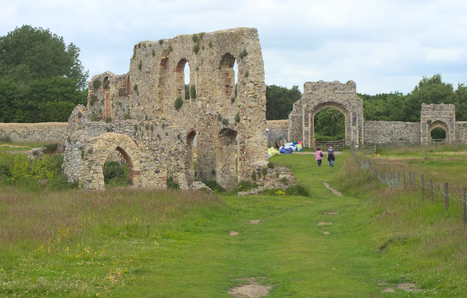 The ruins of Dunwich Abbey, from Petrol Station Destruction, and a Cliff House Camping Trip, Southwark and Dunwich, Suffolk - 30th June 2013