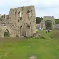 The ruins of Dunwich Abbey, Petrol Station Destruction, and a Cliff House Camping Trip, Southwark and Dunwich, Suffolk - 30th June 2013