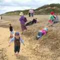 Fred walks around on the beach, Petrol Station Destruction, and a Cliff House Camping Trip, Southwark and Dunwich, Suffolk - 30th June 2013