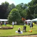 Gazebos on Sue Prior's lawn, Marconi's Demolition and Brome Village Fete, Chelmsford and Brome, Suffolk - 6th July 2013