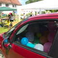 There's a car full of balloons, Marconi's Demolition and Brome Village Fete, Chelmsford and Brome, Suffolk - 6th July 2013