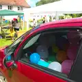 There's a car full of balloons, Marconi's Demolition and Brome Village Fete, Chelmsford and Brome, Suffolk - 6th July 2013