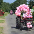 Another tractor is done up with balloons, The "Pink Ladies" Tractor Run and Barbeque, Thorpe Abbots, Norfolk - 7th July 2013