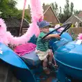 Harry on a pink tractor, The BSCC at Pulham Crown, and Grandad with a Grinder, Brome, Suffolk - 11th July 2013