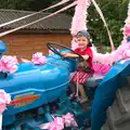 Fred has a go on the Fordson Major, The BSCC at Pulham Crown, and Grandad with a Grinder, Brome, Suffolk - 11th July 2013