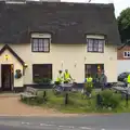 The BSCC outside the Crown in Pulham, The BSCC at Pulham Crown, and Grandad with a Grinder, Brome, Suffolk - 11th July 2013