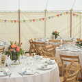 Wedding tables, The BBs Play Steph's Wedding, Burston, Norfolk - 13th July 2013