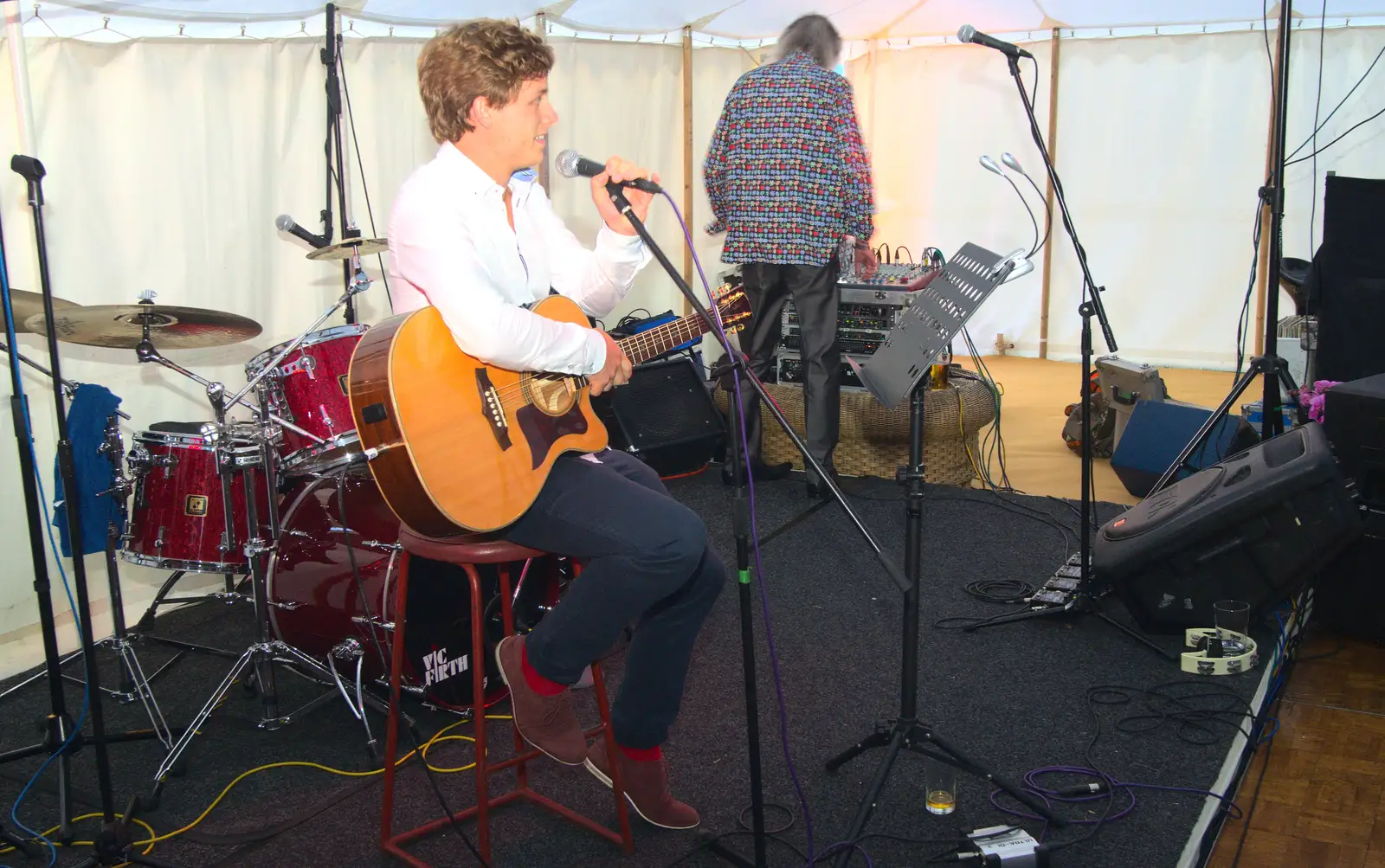 Another musical act, from The BBs Play Steph's Wedding, Burston, Norfolk - 13th July 2013