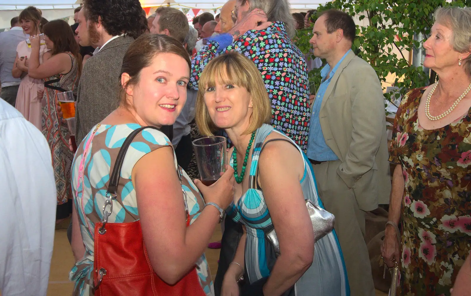 Isobel and Wilma, from The BBs Play Steph's Wedding, Burston, Norfolk - 13th July 2013