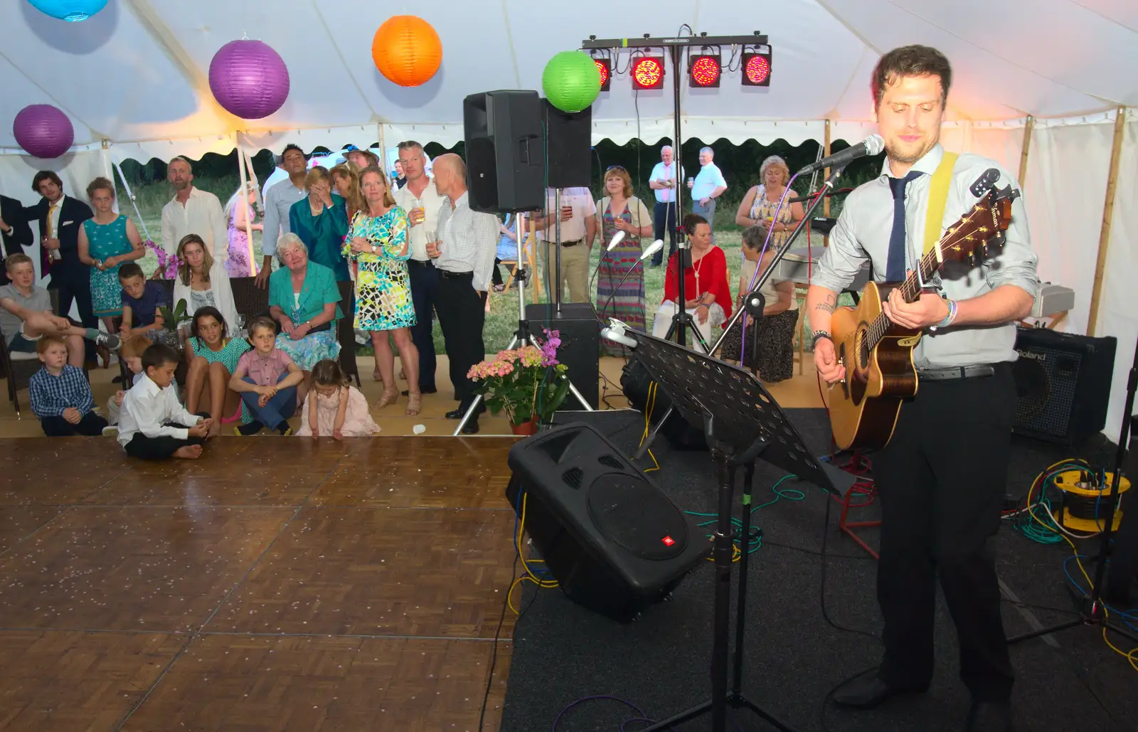 Another musical guest, from The BBs Play Steph's Wedding, Burston, Norfolk - 13th July 2013